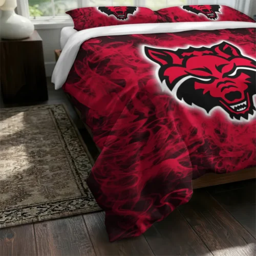 Arkansas State Red Wolves Red Mist Bedding Set Fashion Forward