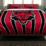 Arkansas State Red Wolves Stripe Style Bedding Set Best Selling