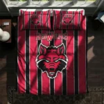 Arkansas State Red Wolves Stripe Style Bedding Set Best Selling