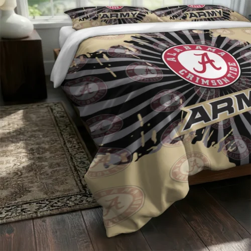 Army Black Knights Sunburst Splatter Bedding Set Fashion Forward