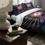 Atlanta Braves Sunburst Splatter Bedding Set Best Selling