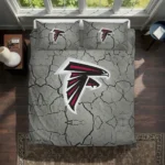 Atlanta Falcons Cracked Texture Bedding Set Best Selling