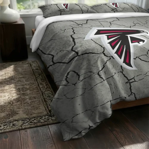 Atlanta Falcons Cracked Texture Bedding Set Fashion Forward