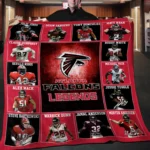 Atlanta Falcons Quilt Blanket Legends Red Black