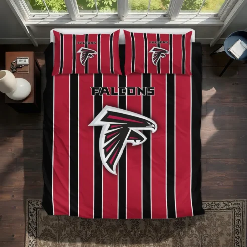 Atlanta Falcons Stripe Style Bedding Set Best Selling