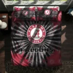 Atlanta Falcons Sunburst Splatter Bedding Set Best Selling