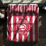 Atlanta Hawks Stripe Style Bedding Set Best Selling