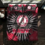 Atlanta Hawks Sunburst Splatter Bedding Set Best Selling