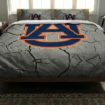 Auburn Tigers Cracked Texture Bedding Set Best Selling