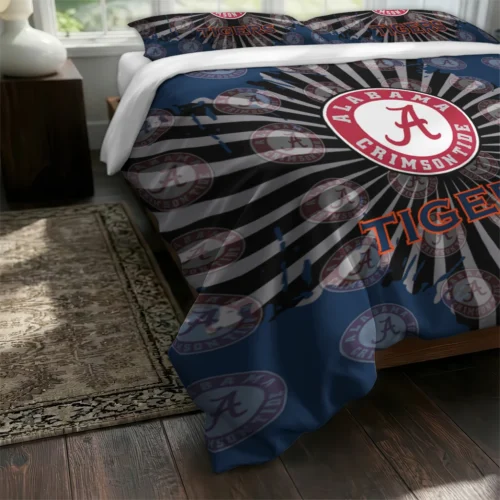 Auburn Tigers Sunburst Splatter Bedding Set Fashion Forward