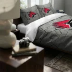 Ball State Cardinals Cracked Texture Bedding Set Best Selling
