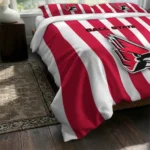 Ball State Cardinals Stripe Style Bedding Set Best Selling