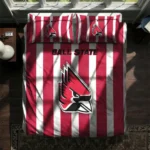 Ball State Cardinals Stripe Style Bedding Set Best Selling