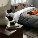 Baltimore Orioles Cracked Texture Bedding Set Best Selling