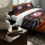 Baltimore Orioles Sunburst Splatter Bedding Set Best Selling