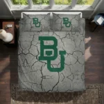 Baylor Bears Cracked Texture Bedding Set Best Selling