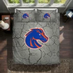 Boise State Broncos Cracked Texture Bedding Set Best Selling