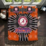 Boise State Broncos Sunburst Splatter Bedding Set Best Selling