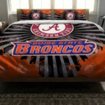 Boise State Broncos Sunburst Splatter Bedding Set Best Selling
