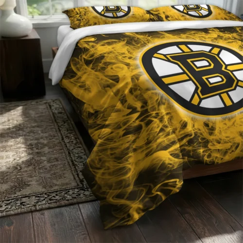 Boston Bruins Red Mist Bedding Set Fashion Forward