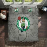 Boston Celtics Cracked Texture Bedding Set Best Selling