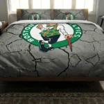 Boston Celtics Cracked Texture Bedding Set Best Selling