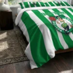 Boston Celtics Stripe Style Bedding Set Best Selling
