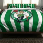 Boston Celtics Stripe Style Bedding Set Best Selling