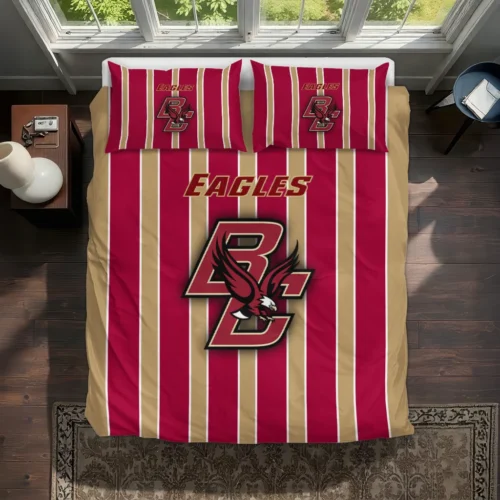 Boston College Eagles Stripe Style Bedding Set Best Selling