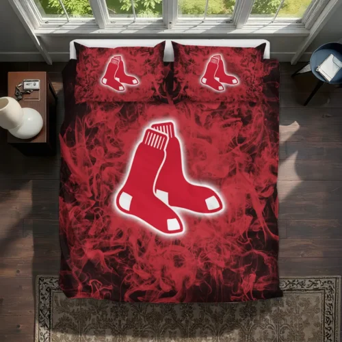 Boston Red Sox Red Mist Bedding Set Best Selling
