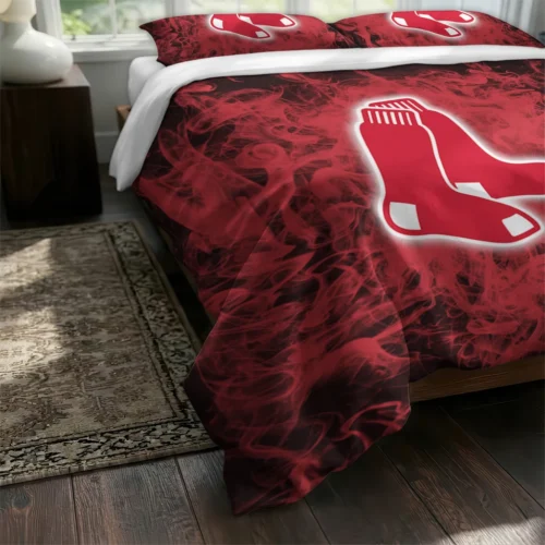 Boston Red Sox Red Mist Bedding Set Fashion Forward