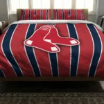 Boston Red Sox Stripe Style Bedding Set Best Selling