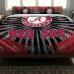 Boston Red Sox Sunburst Splatter Bedding Set Best Selling