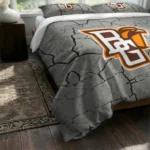 Bowling Green Falcons Cracked Texture Bedding Set Best Selling