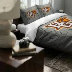Bowling Green Falcons Cracked Texture Bedding Set Best Selling