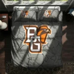 Bowling Green Falcons Cracked Texture Bedding Set Best Selling