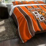 Bowling Green Falcons Stripe Style Bedding Set Best Selling