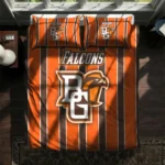 Bowling Green Falcons Stripe Style Bedding Set Best Selling