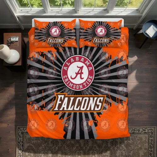Bowling Green Falcons Sunburst Splatter Bedding Set Best Selling