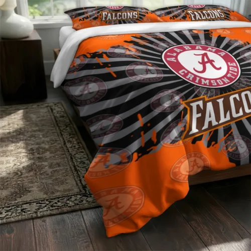 Bowling Green Falcons Sunburst Splatter Bedding Set Fashion Forward