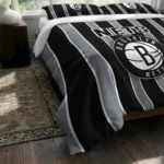 Brooklyn Nets Stripe Style Bedding Set Best Selling