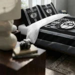 Brooklyn Nets Stripe Style Bedding Set Best Selling