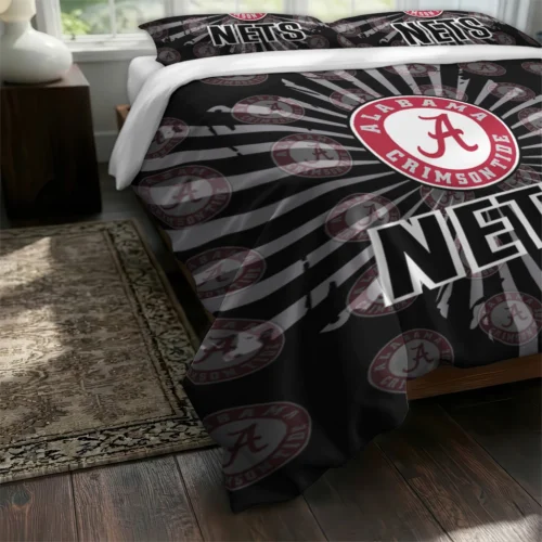 Brooklyn Nets Sunburst Splatter Bedding Set Fashion Forward
