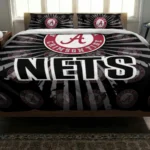 Brooklyn Nets Sunburst Splatter Bedding Set Best Selling