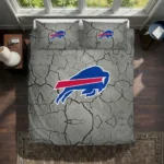 Buffalo Bills Cracked Texture Bedding Set Best Selling