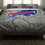 Buffalo Bills Cracked Texture Bedding Set Best Selling
