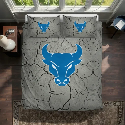 Buffalo Bulls Cracked Texture Bedding Set Best Selling