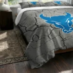 Buffalo Bulls Cracked Texture Bedding Set Best Selling