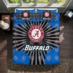 Buffalo Bulls Sunburst Splatter Bedding Set Best Selling