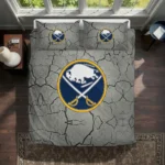 Buffalo Sabres Cracked Texture Bedding Set Best Selling